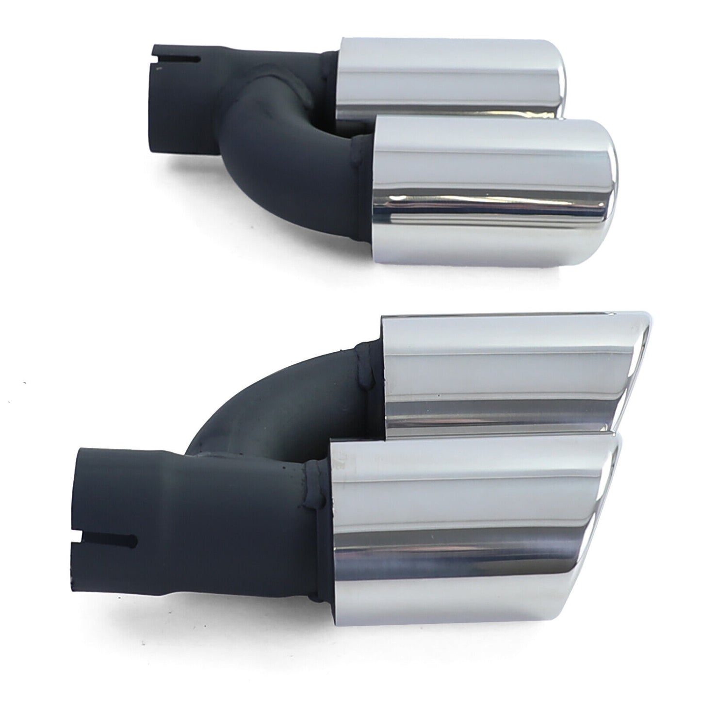 Coppia terminali di scarico 4 copritubi in acciaio inox per Audi A5 8T 2007+
