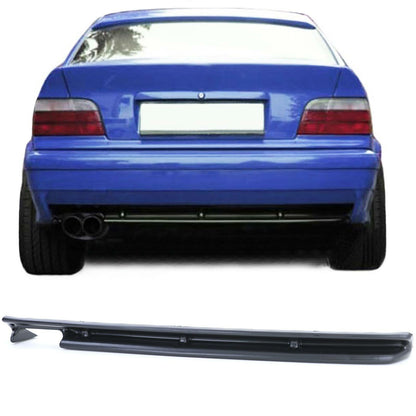 Inserto diffusore posteriore sportivo doppio tubo sinistro compatibile per BMW Serie 3 E36 90-99