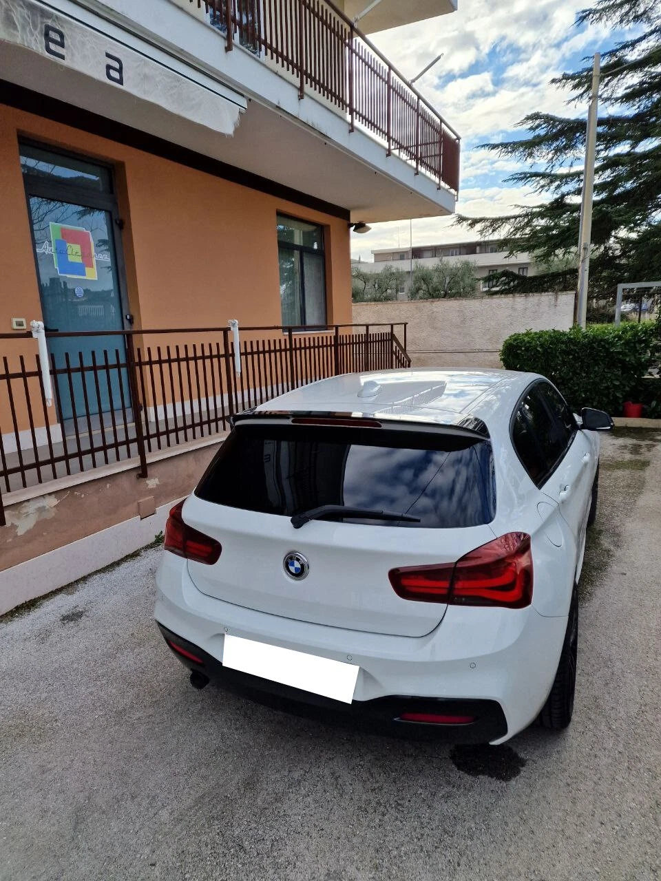 💕SPOILER POSTERIORE ADATTO PER BMW SERIE 1 F20 F21 11-19 M SPORT NERO LUCIDO💕