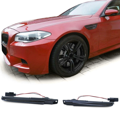 Indicatore di direzione laterale a LED nero adatto per BMW