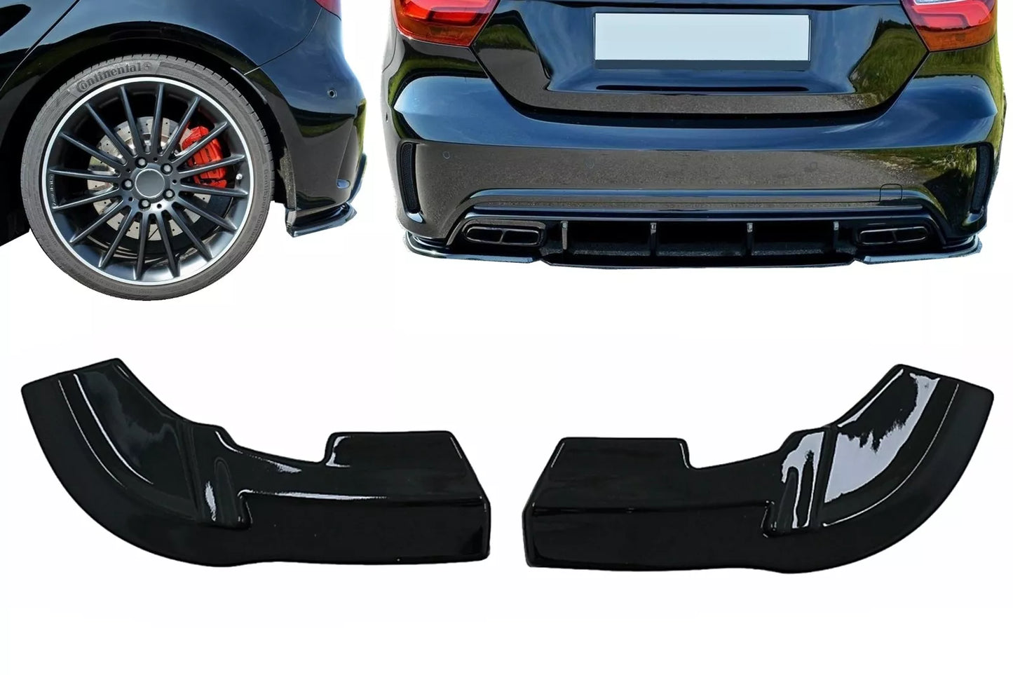 🤩Diffusore Paraurti Estensione per Mercedes Classe A W176 A45 Hatchback 2015-🤩