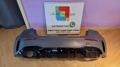 PARAURTI POSTERIORE PER CLASSE A V177 BERLINA LOOK + DIFFUSORE LOOK AMG A35 A45