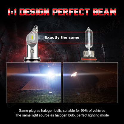 For Lexus SC400 1992-2000 LED Headlight Combination Kit High Beam Bulbs 6000