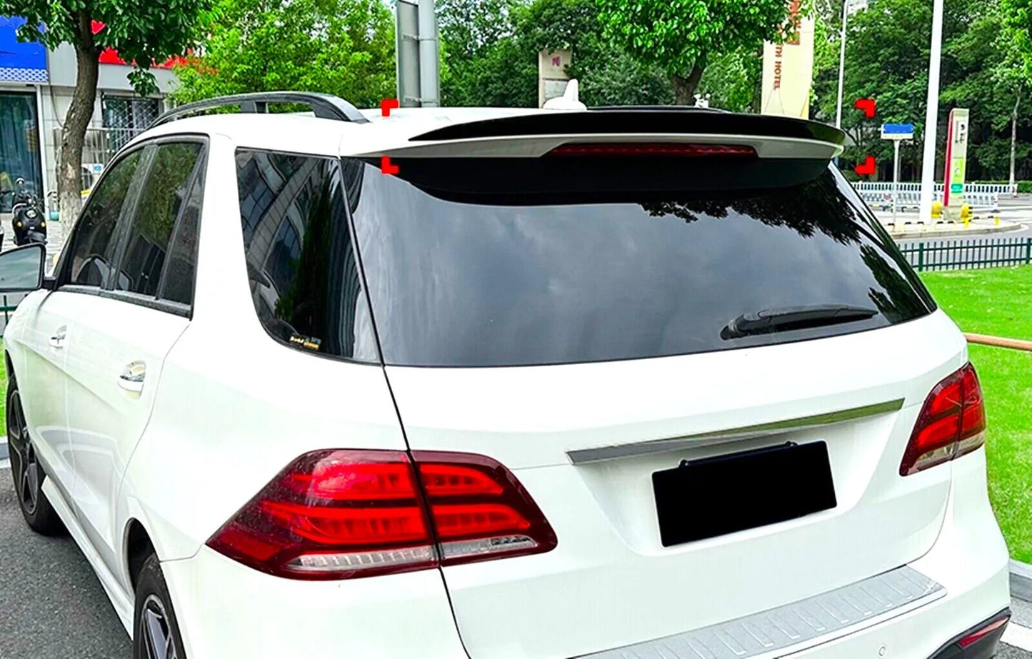 💥Glossy black spoiler kit suitable for Mercedes GLE Class W166💥