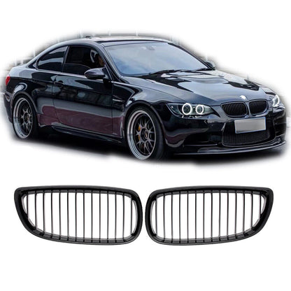 Griglia rene radiatore barra singola adatta per BMW Serie 3 E92 Coupe LCI 2010