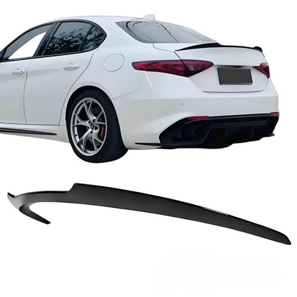 💕art.0073 Spoiler posteriore adatto per Alfa Romeo Giulia 2015+ nero lucido💕