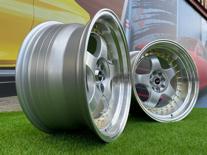 ADATTO PER BMW E30 CERCHI IN LEGA 17 inch 4X100 8.5J + 10J Lavoro S1 style