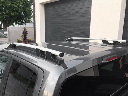 💫ART.3646 Barre portatutto in alluminio argendo per VW Amarok I 2010-2022💫