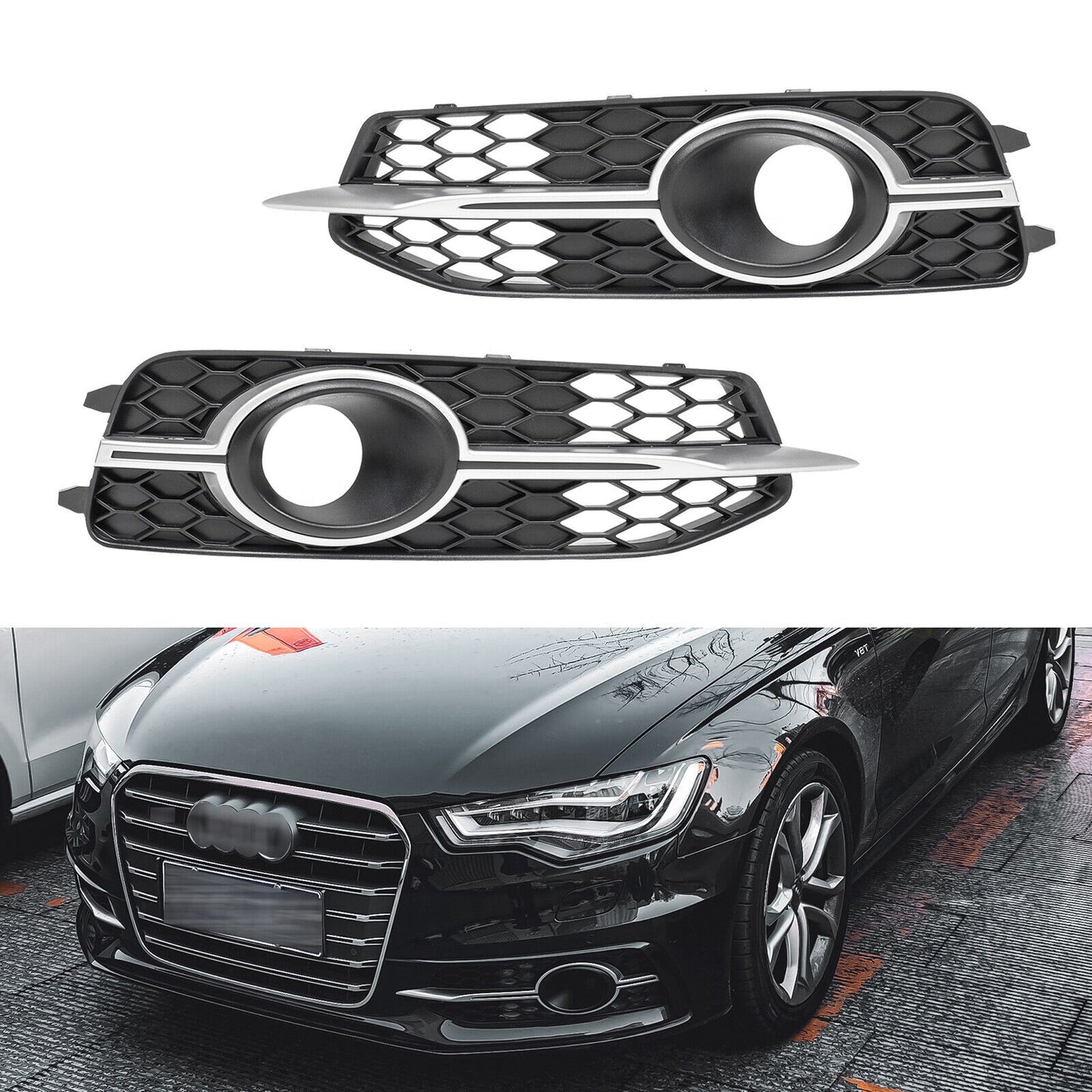 Griglia di ventilazione VA adatta per Audi A6 C7 SOLO S Line S6 ACC FORO 2010-14