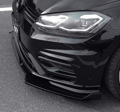 SPLITTER SUITABLE FOR GOLF 7 - 7.5 2012-2019 GLOSSY BLACK LOOK TOP SPORTY DESIGN 