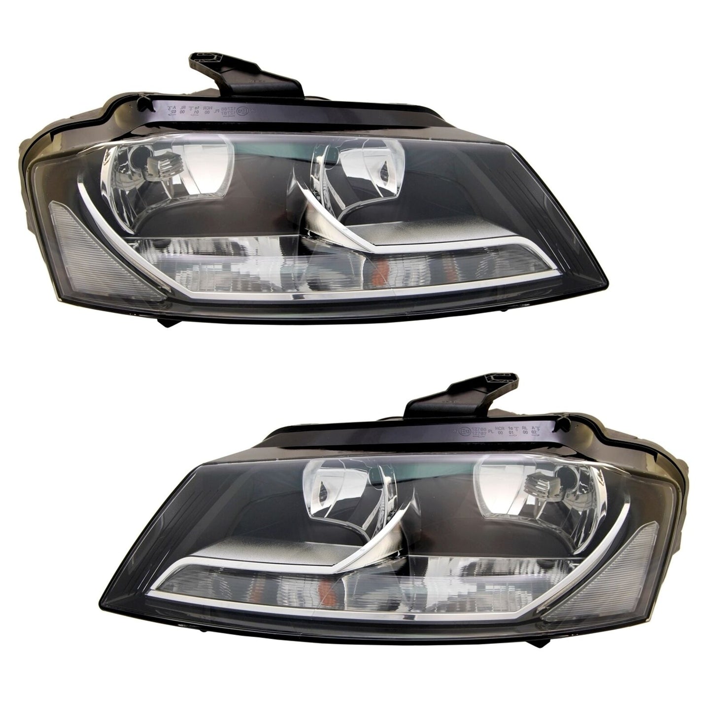 Headlights for Audi A3 8P 2008- Facelift Sportback Limousine Convertible H7 LWR Set for 