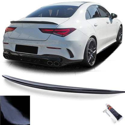 Spoiler Posteriore Sportivo Lip Nero Lucido aftermarket compatibile con Mercedes CLA C118 dal 19