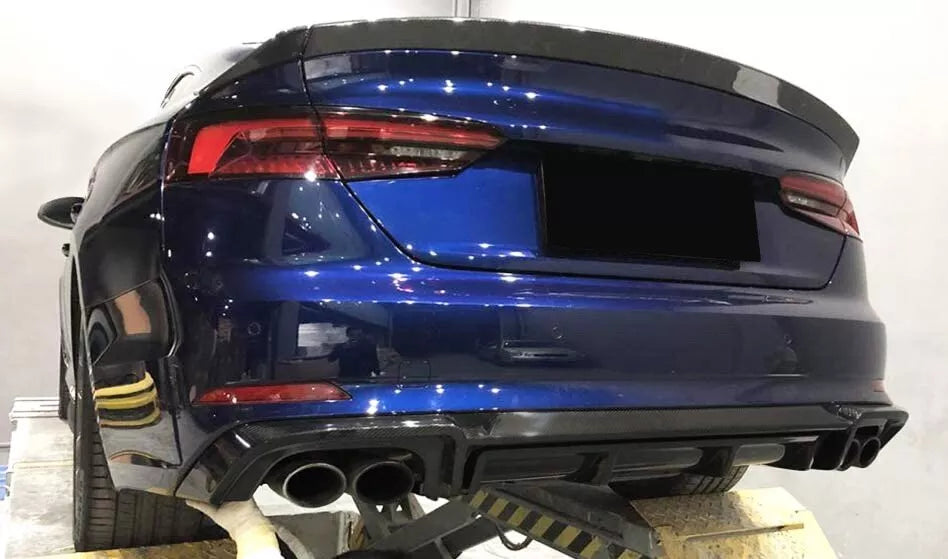 🤩DIFUSOR TRASERO/ FALDON / SPOILER  ADATTO PER AUDI A5 F5 S-LINE COUPE🤩