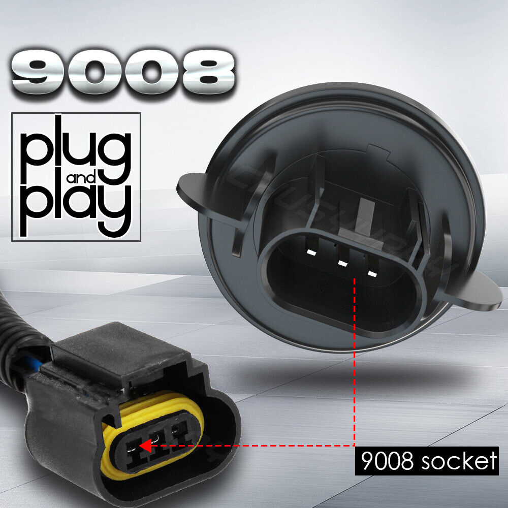 For Chevy Spark 2013-2015 6000K 4pc LED High/Low Fog Lights Bulbs with 