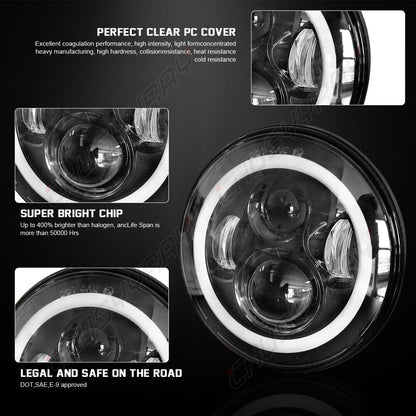 4pcs 5 3/4 "5.75 LED Fari Fascio HI/LO per Pontiac GTO Grand Prix Catalina