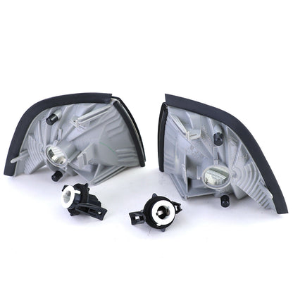 Coppia indicatori di direzione fumè neri adatti per BMW Serie 3 E36 Berlina Touring Compact 90-98