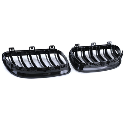 Griglia del radiatore sportiva doppia barra lucida per prestazioni compatibile per BMW Serie 3 E92 E93 10-13