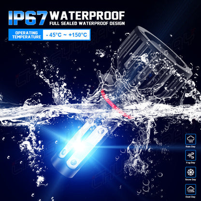 For Chevy Silverado 1500 2500 HD 2007-2015 8000K LED headlights + fendin bulb KIT 