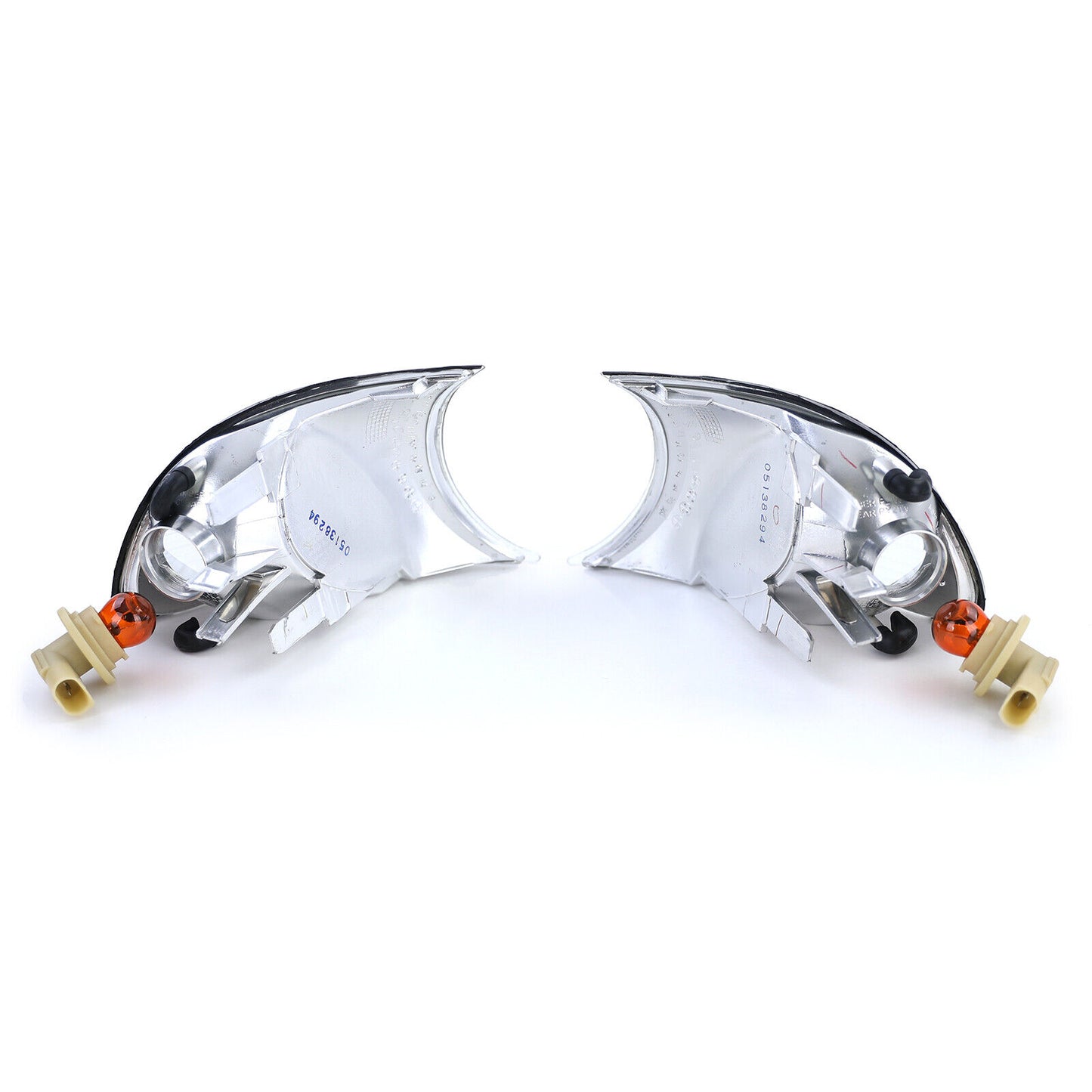 Coppia di cristalli bianchi trasparenti per BMW Serie 3 E46 Coupé 99-01 AUTOELEGANCERICAMBI