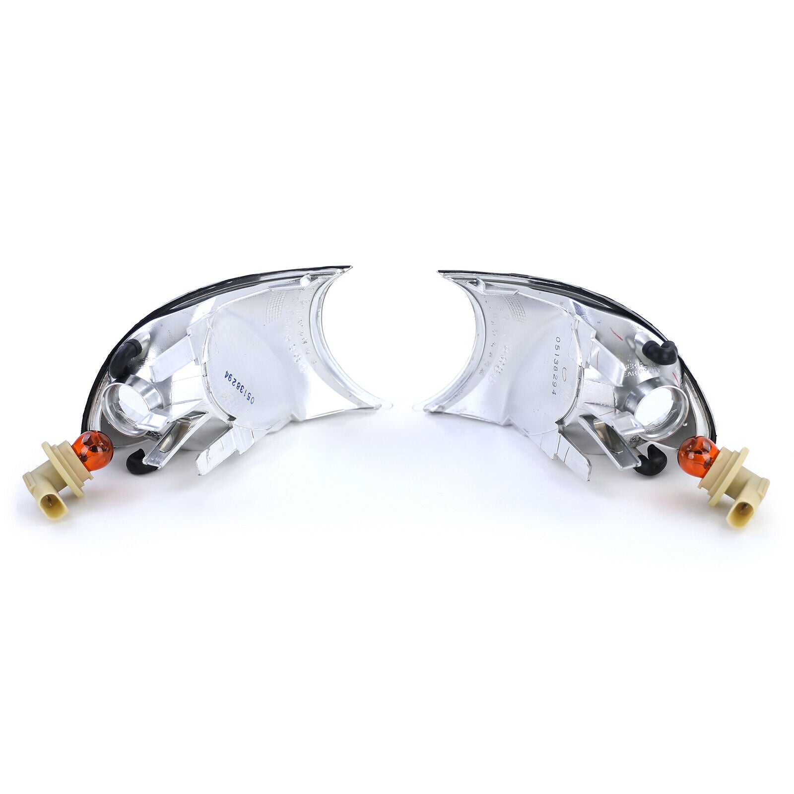 Coppia di cristalli bianchi trasparenti per BMW Serie 3 E46 Coupé 99-01 AUTOELEGANCERICAMBI