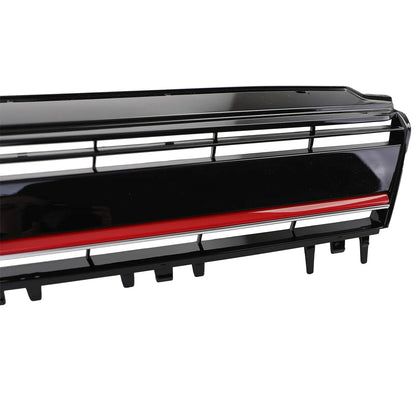 💎Performance Grille Gloss Black with Red Stripe for VW Golf 7 + GTI 12-17💎