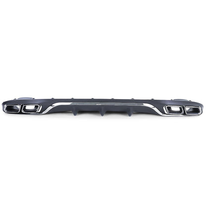 Rear Diffuser with Chrome Exhaust Tips for Mercedes E-Class W213 