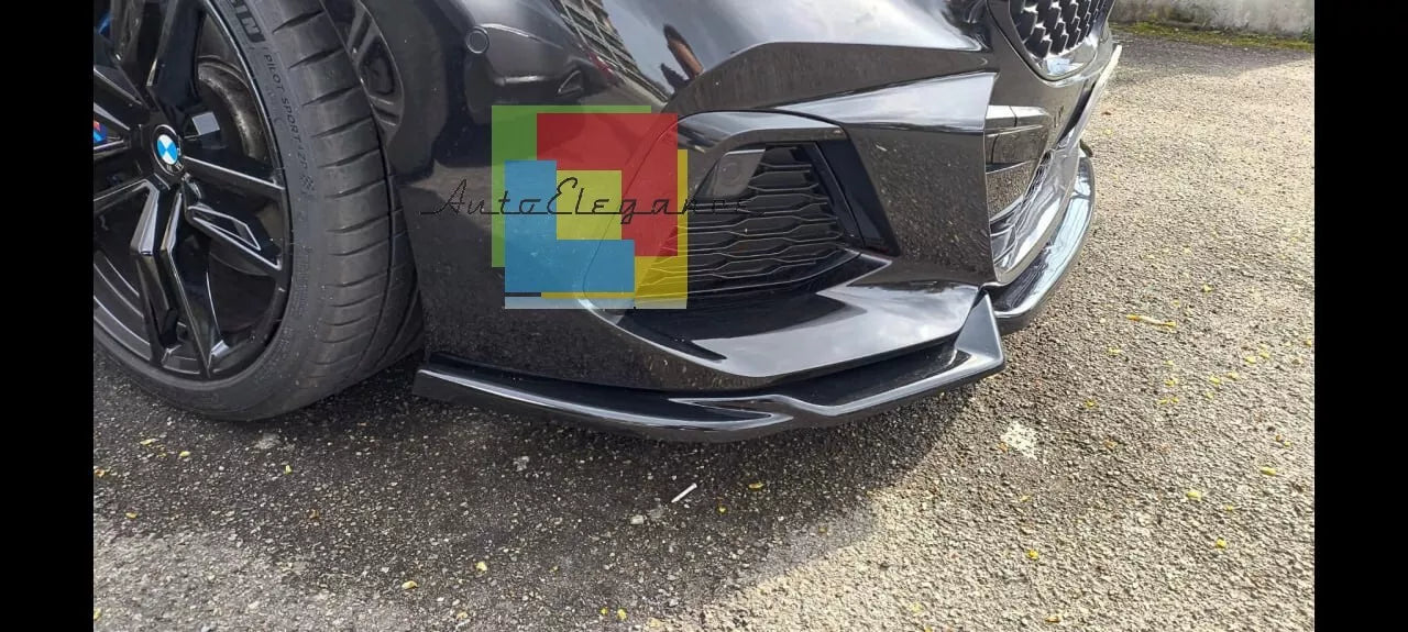 ⭐0212⭐SPLITTER ANTERIORE ADATTO PER BMW Z4 G29 2018+ M LOOK SPORT NERO LUCIDO 🔥