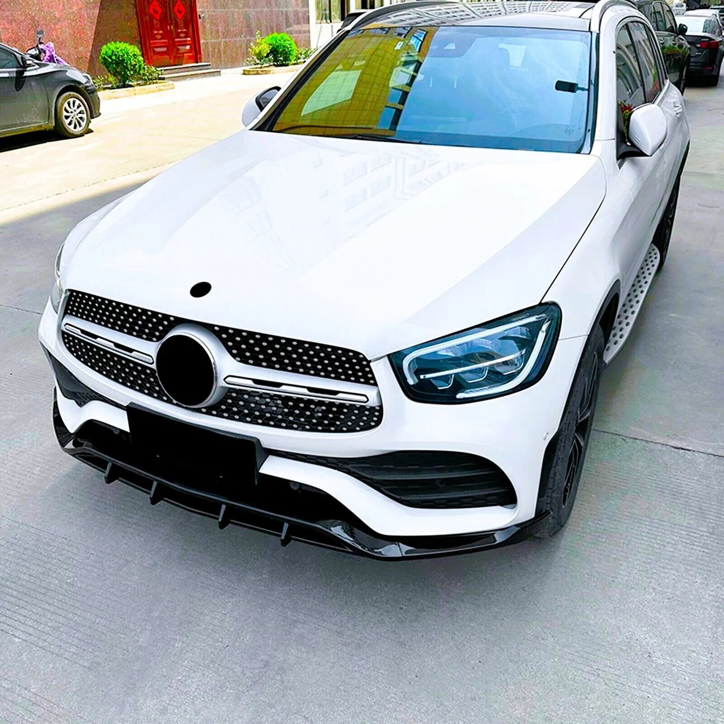 😤KIT Splitter Nero Lucido Adatto Per Mercedes GLC Classe GLC43 AMG Line W253😤