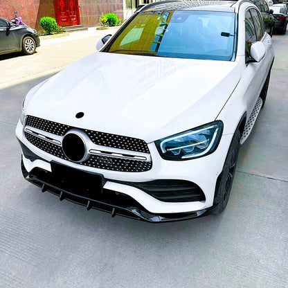😤KIT Splitter Nero Lucido Adatto Per Mercedes GLC Classe GLC43 AMG Line W253😤