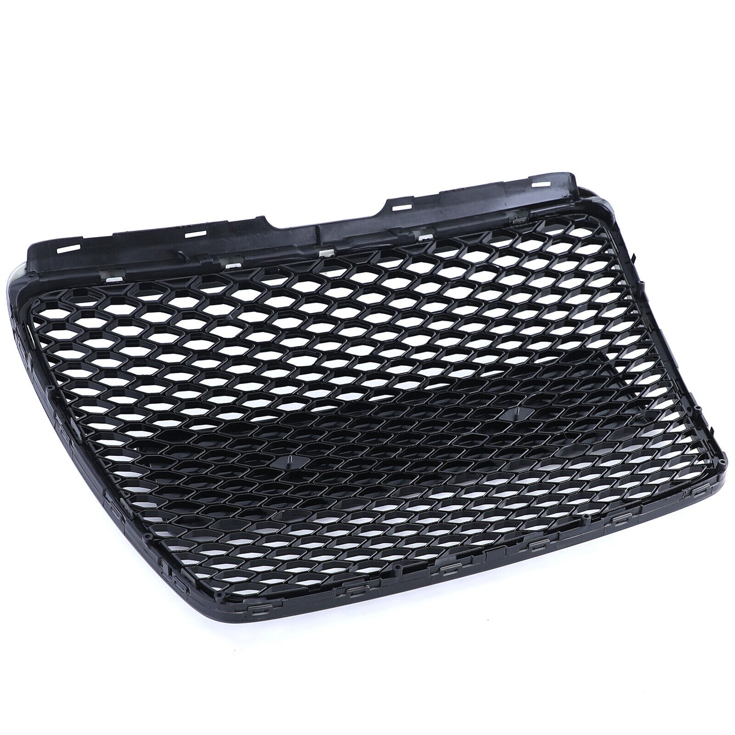 Griglia radiatore sportivo a nido d'ape senza emblema nero lucido per Audi A6 C6