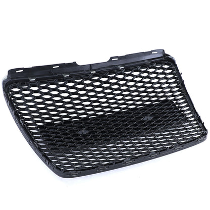 Griglia radiatore sportivo a nido d'ape senza emblema nero lucido per Audi A6 C6