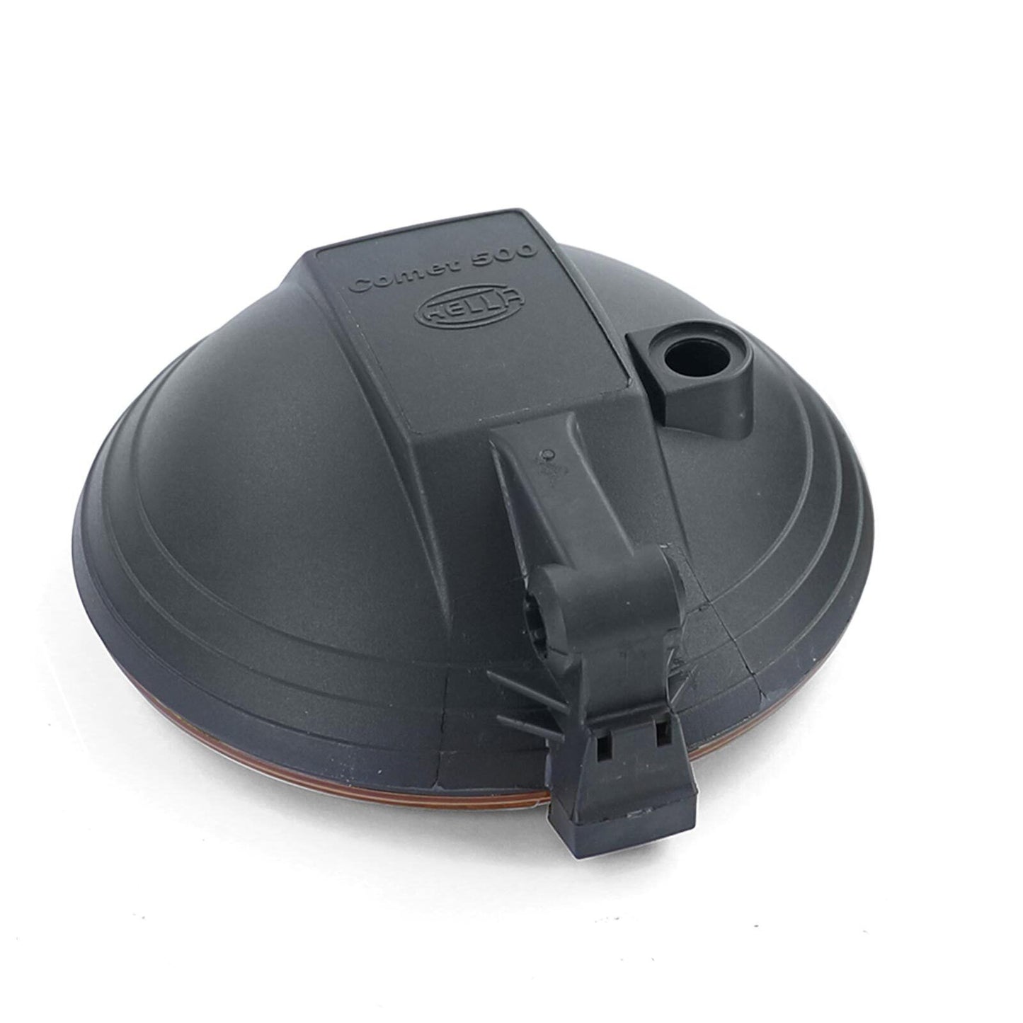 Original Hella Comet 500 H3 headlights with universal round yellow cap