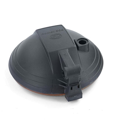 Original Hella Comet 500 H3 headlights with universal round yellow cap