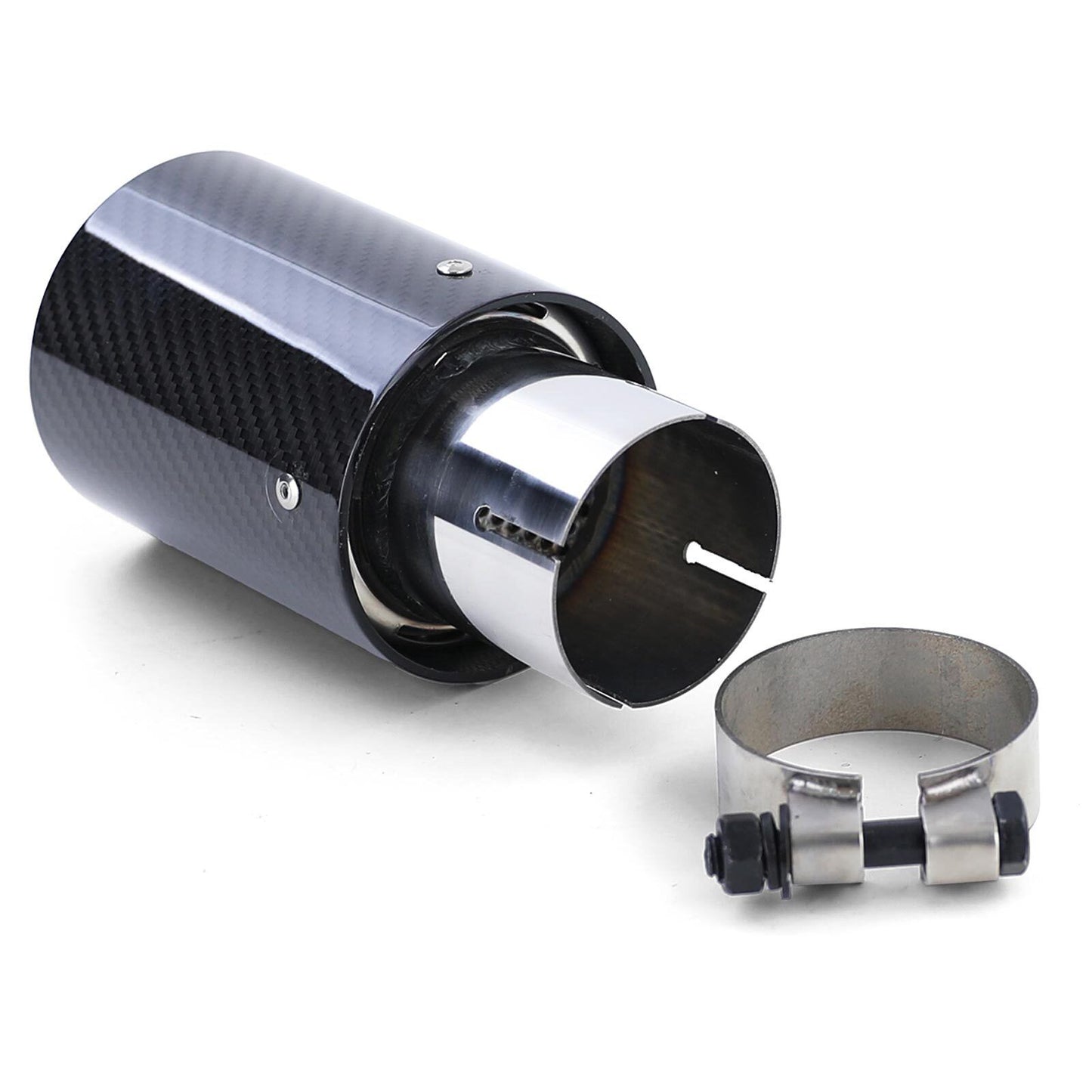 Terminali di scarico sport carbon black adatto per BMW Serie 5 F10 F11 10-16-