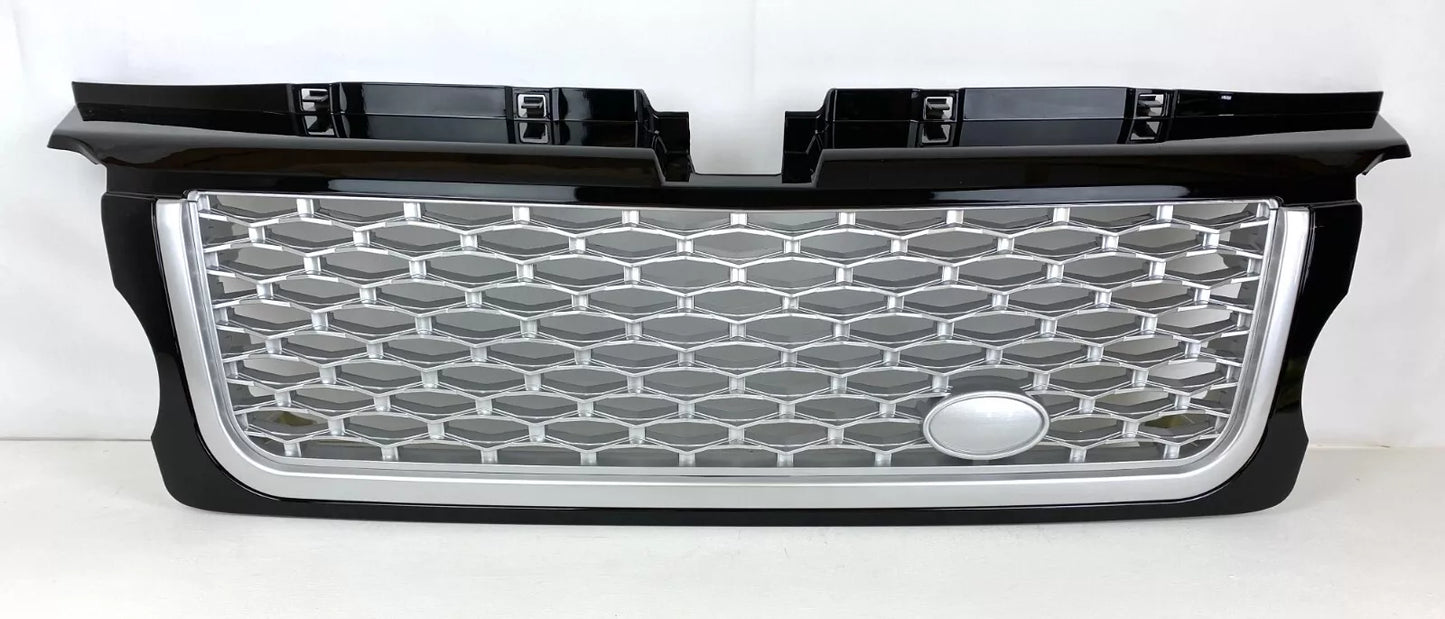 Front Grille for Range Rover Sport L320 (05-09) Autobiography Look Silver Black