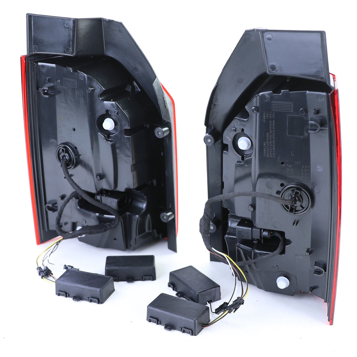 Fanale posteriore Facelift Rosso Trasparente aftermarket compatibile con T6 Bus con Portellone 15-19