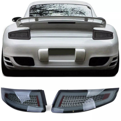 💎 Smoke Black Rear Lights for Porsche 911 997 Coupe Cabrio 04-08💎