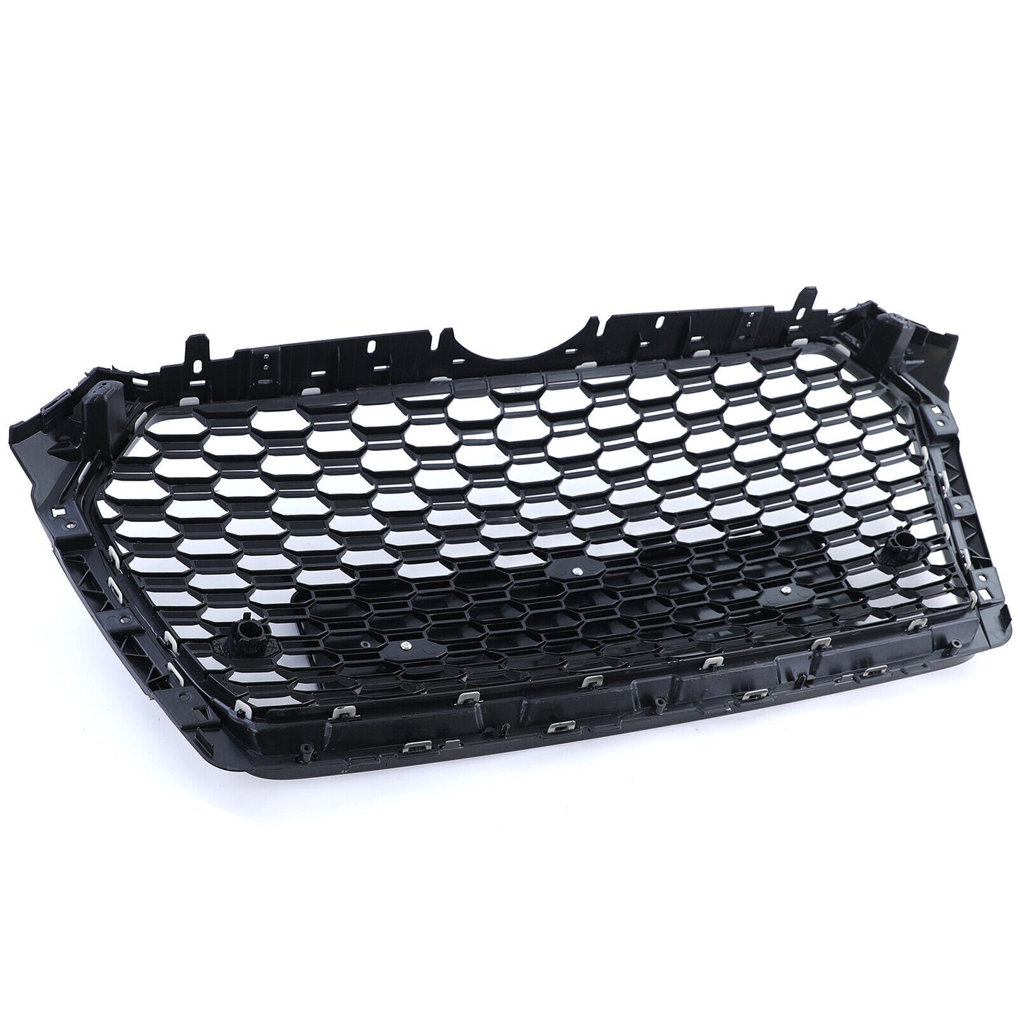 Griglia Sportiva A Nido D'ape Senza Emblema Nero Lucido compatibile per Audi A4 B9 8W 15-19