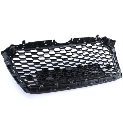 Griglia Sportiva A Nido D'ape Senza Emblema Nero Lucido compatibile per Audi A4 B9 8W 15-19