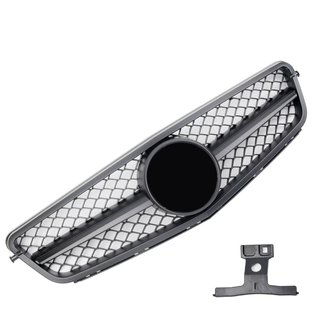 Griglia sportiva per Mercedes W204 S204 C63 AMG LOOK nero opaco