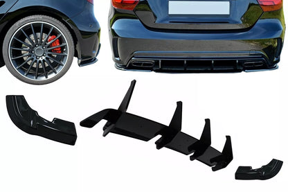 🤩Diffusore Paraurti Estensione per Mercedes Classe A W176 A45 Hatchback 2015-🤩