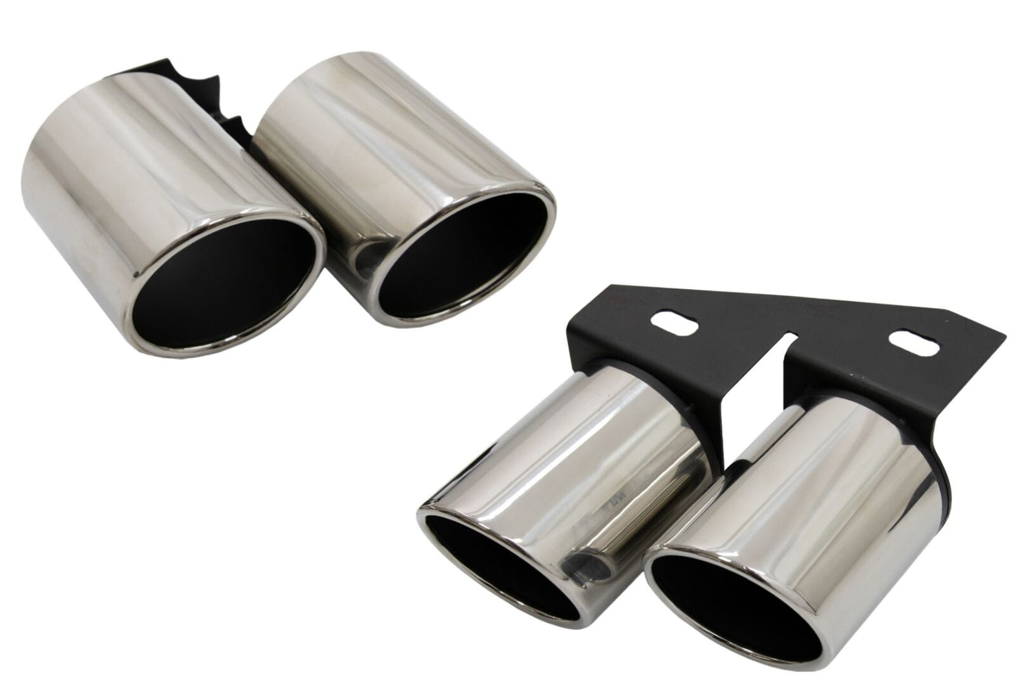 Diffusore paraurti per Audi A4 B9 8W Berlina Avant 16-18 punte scarico design S4