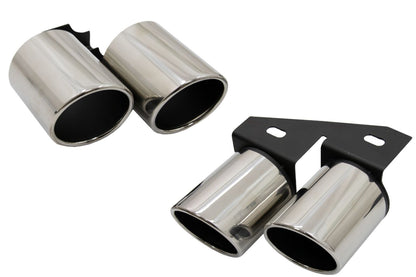 Diffusore paraurti per Audi A4 B9 8W Berlina Avant 16-18 punte scarico design S4
