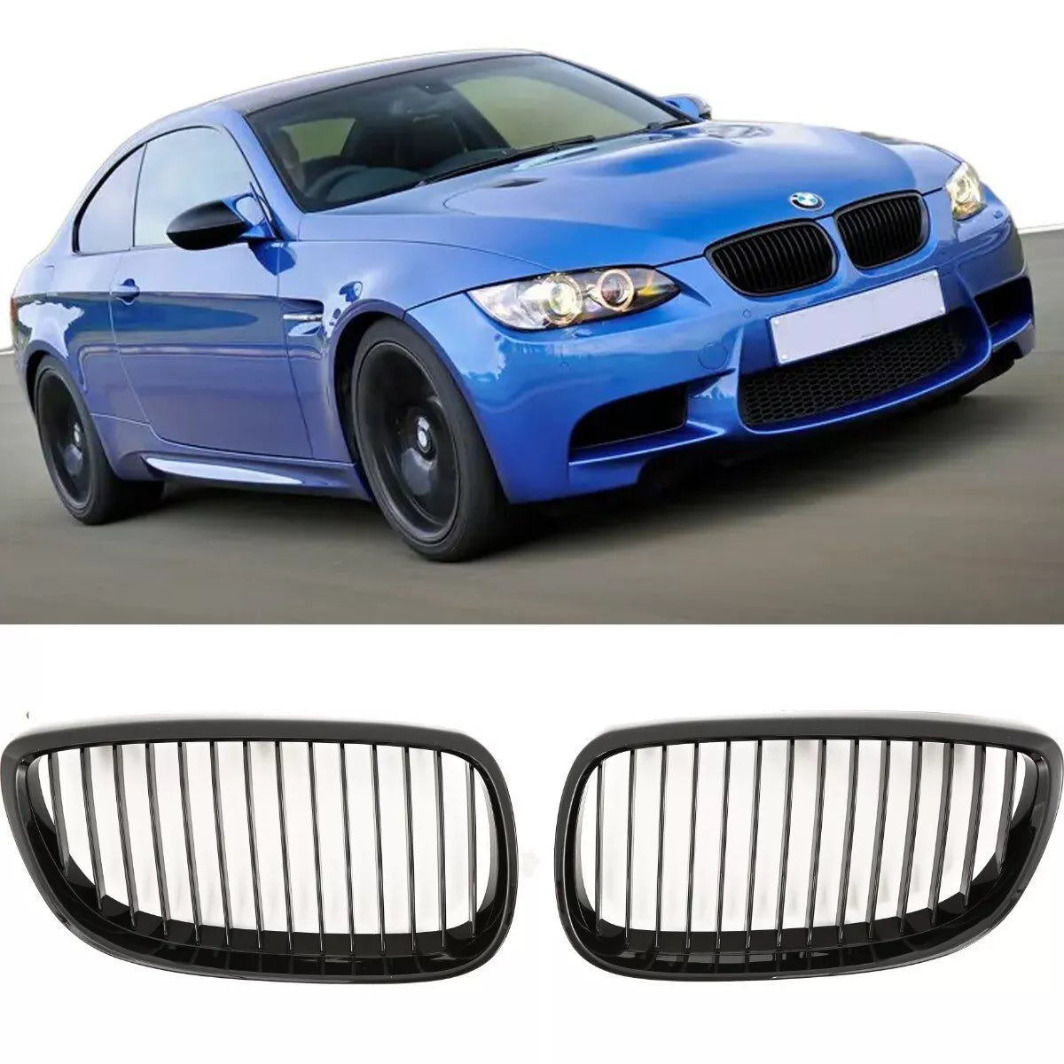 😤GRIGLIA NERO LUCIDO ADATTO PER BMW SERIE 3 E92 E93 06-10😤