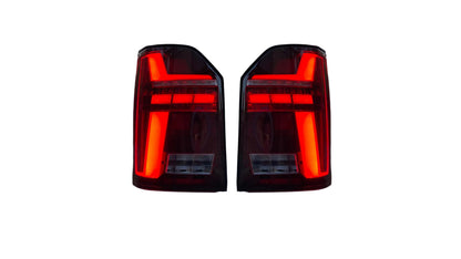 Fanali posteriori Full LED Rossi per VW T6 Bus 15-19 FRECCE DINAMICHE T6.1 Look