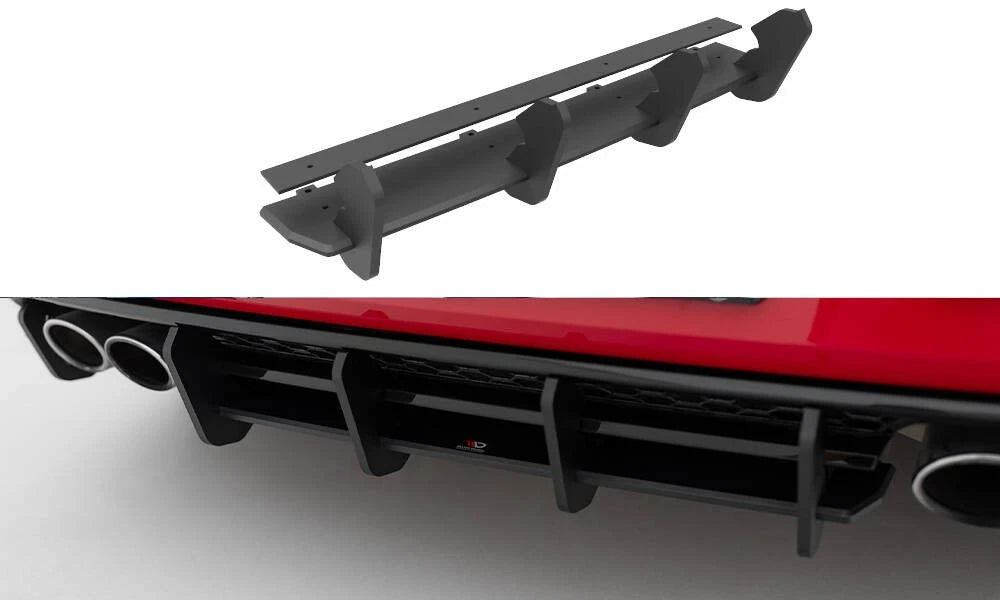 💫ART.8648 Street Pro Diffusore Posteriore adatto per VW Golf R Mk7 FL💫