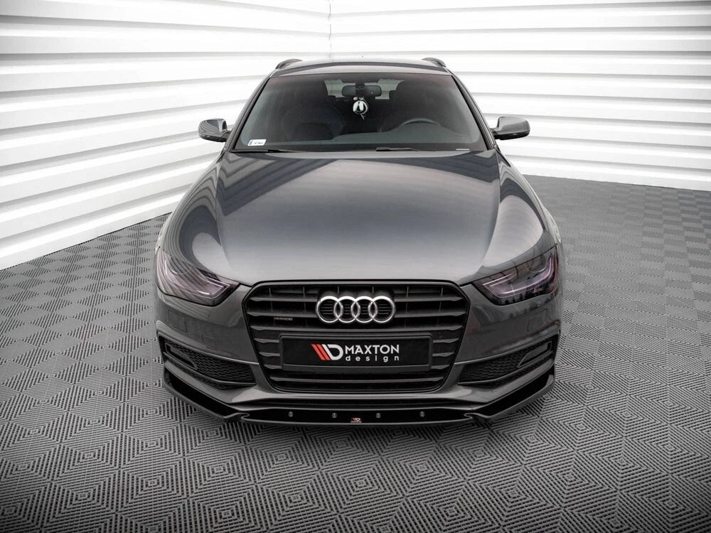 💕 Splitter adatto per  Audi S4 B8 Facelift  nero lucido 💕