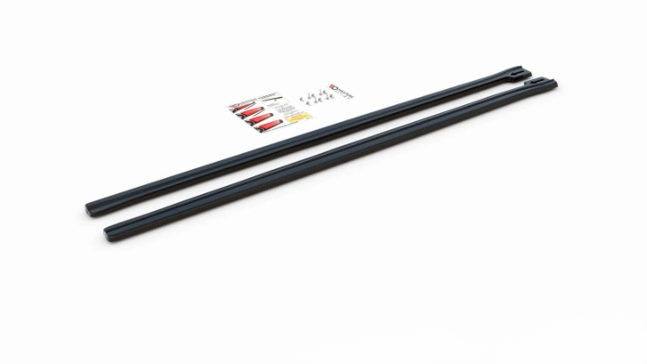 💫ART.8645 Street+ Sotto Minigonne adatte per ABARTH 595 Mk1 FL nero lucido💫