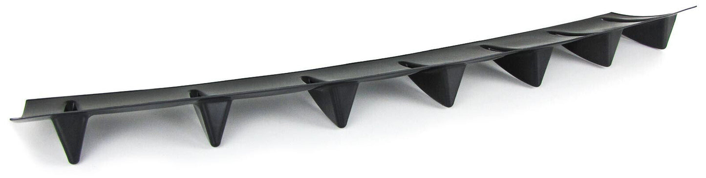 Universal 7-Flat Rear Bumper Diffuser Gloss Black 