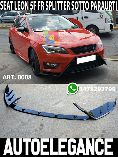 SPLITTER 3 PZ ADATTO PER SEAT LEON 5F FL 2012-2020 FR LOOK LENZ DESIGN